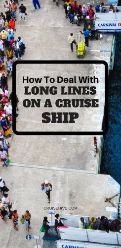 Long Lines On A Cruise Ship
