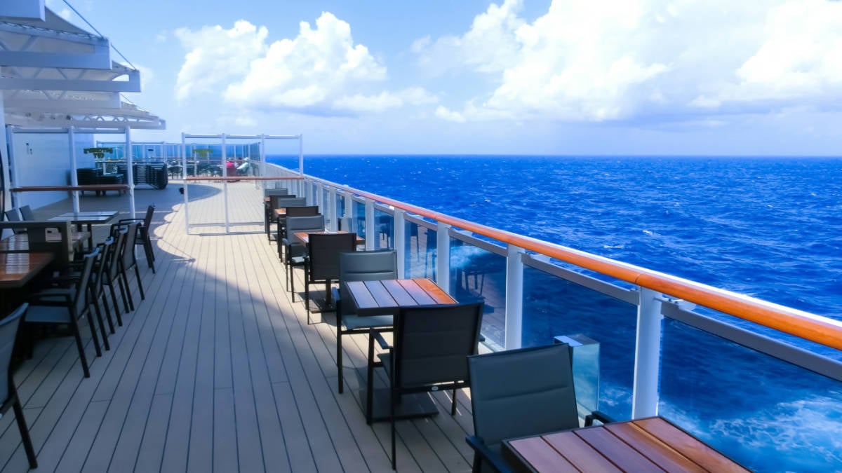 Deck of a Cruise Ship