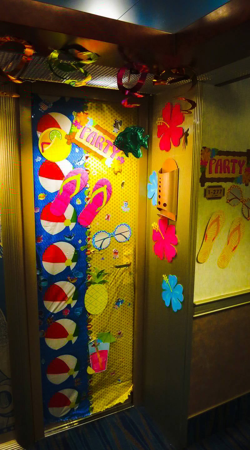 Carnival Cabin Door Decoration