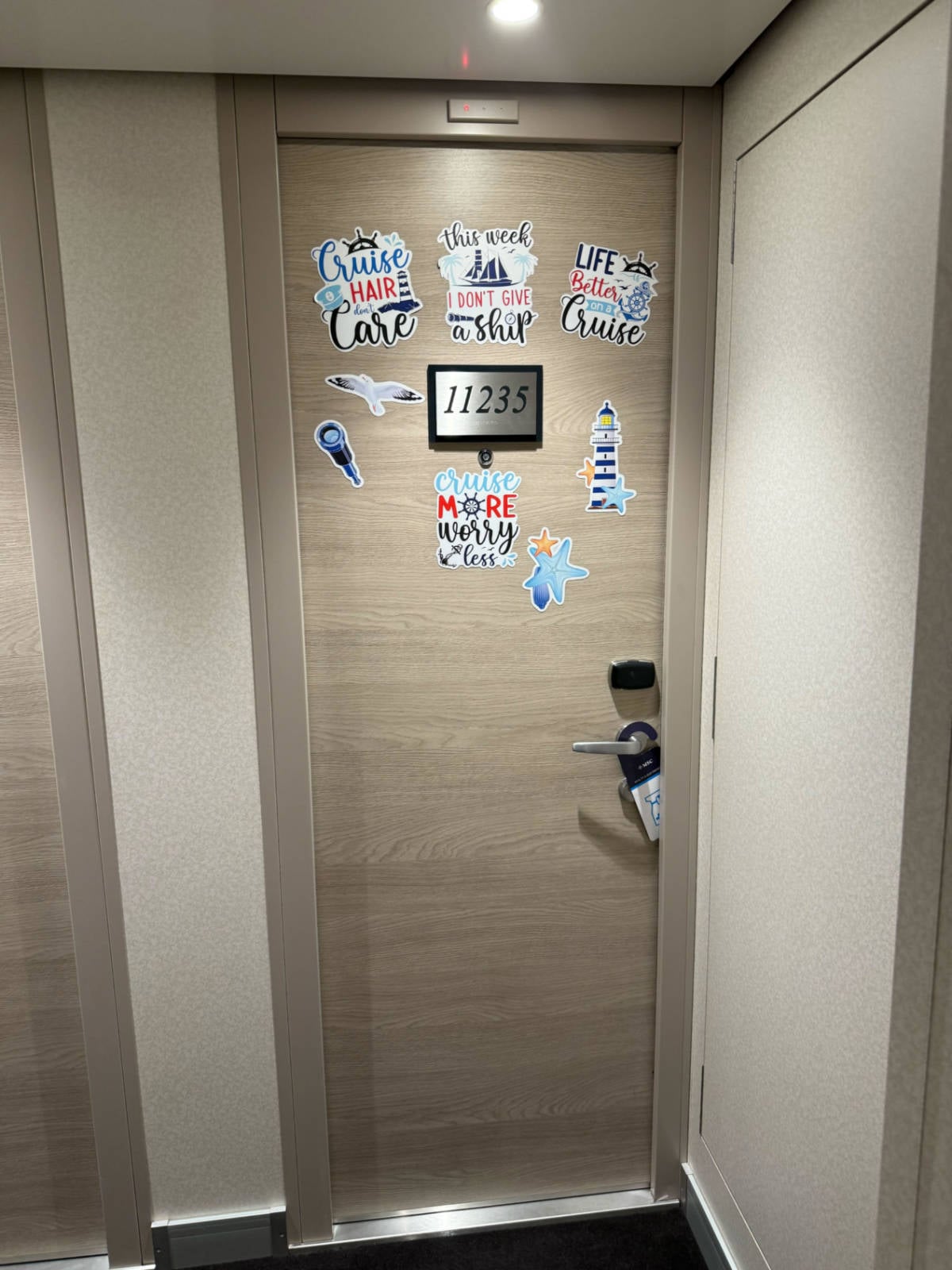 Cabin Door Decoration on MSC World America