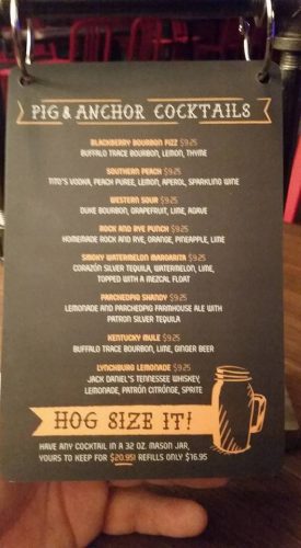 Guy’s Pig & Anchor Bar-B-Que Smokehouse | Brewhouse Menu