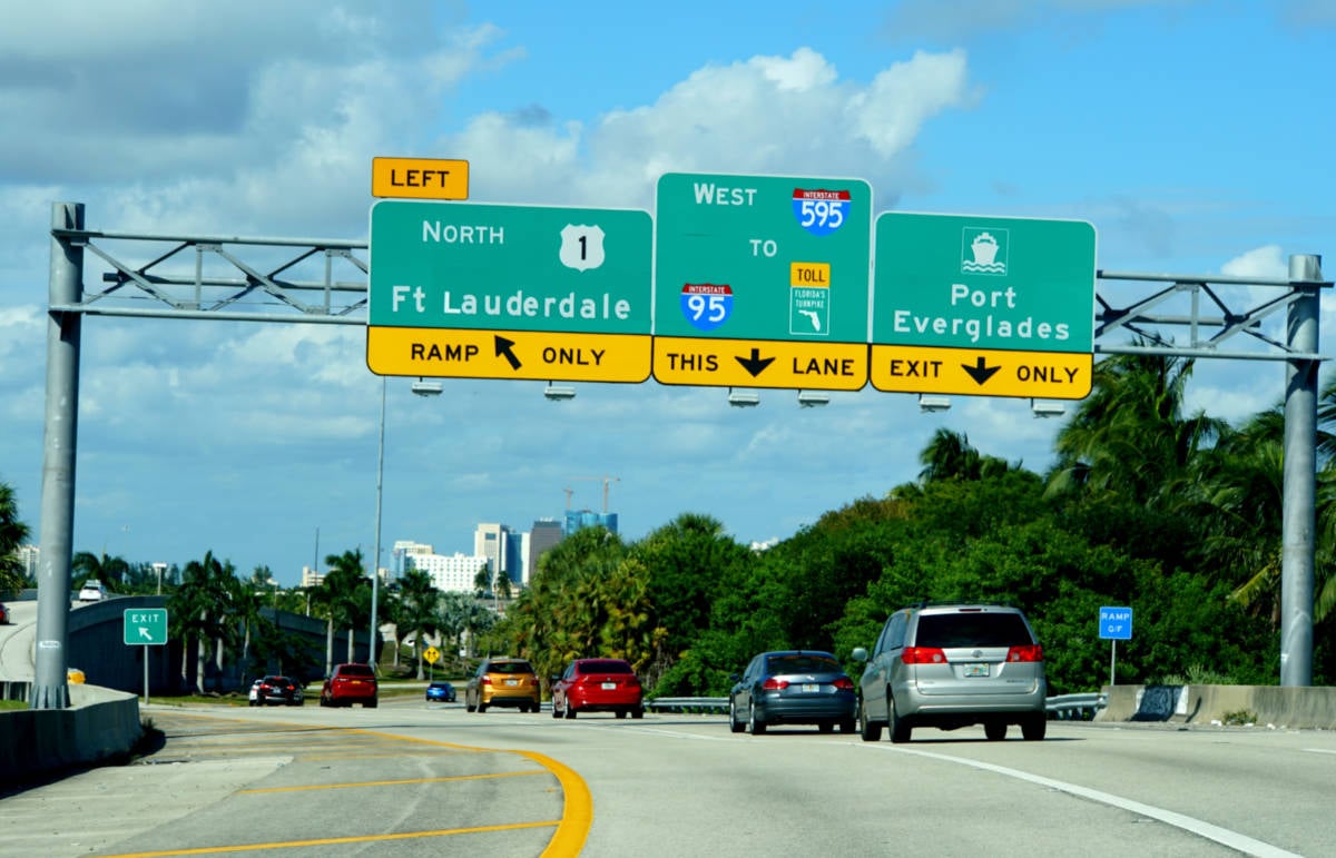 Driving to Port Everglades