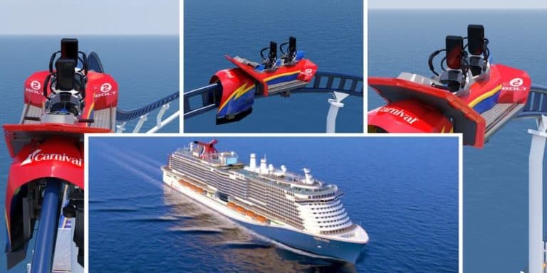 New Carnival Mardi Gras Roller Coaster and Racing Slide Details Revealed