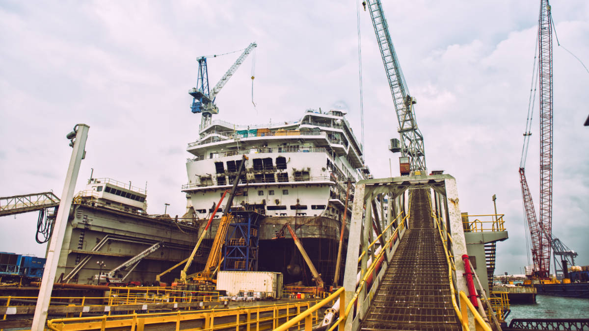 Carnival Cruise Dry Dock in the Bahamas