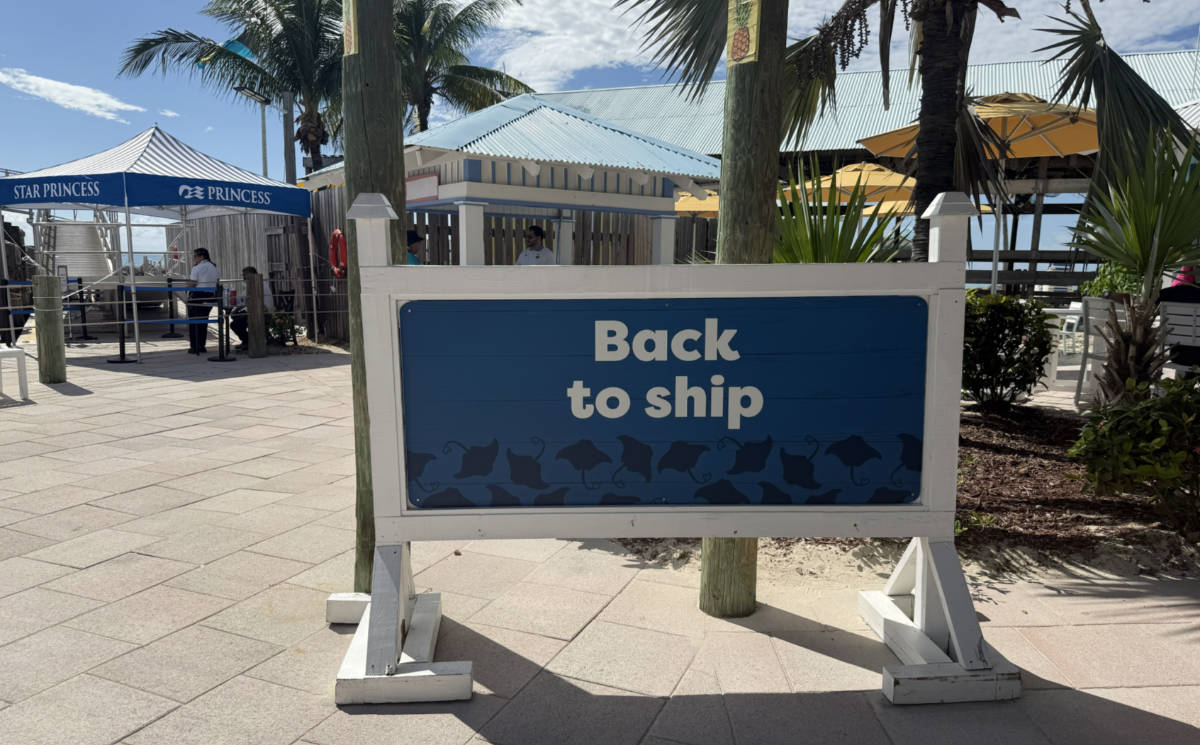 Tender Area at Princess Cays
