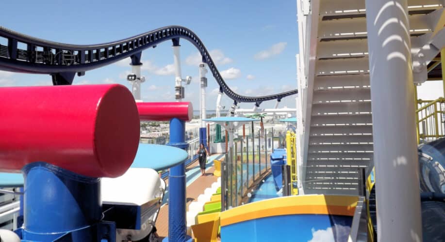 Carnival's Roller Coaster Voted Best Cruise Ship Feature