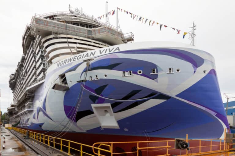 Norwegian Cruise Line Ship Reaches Major Construction Milestone