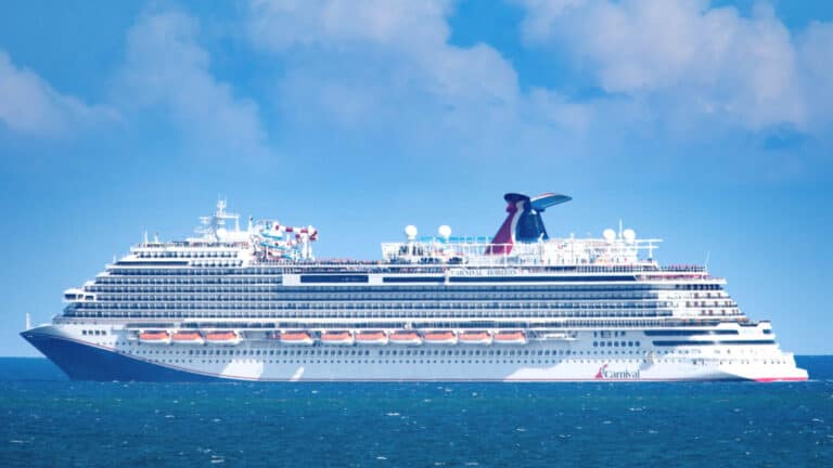 Carnival Cruise Ship Assists Drifting Boat in the Caribbean