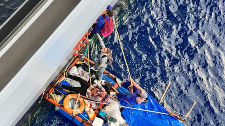 Virgin Voyages Cruise Ship Rescues Makeshift Raft in the Caribbean