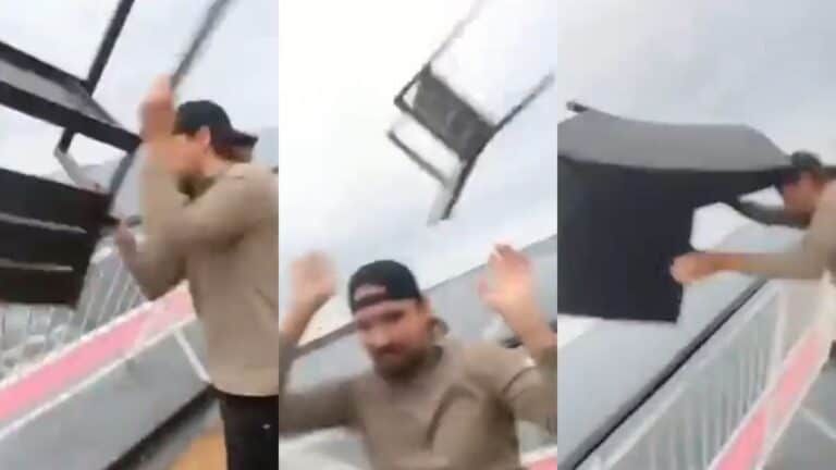 Passenger Throws Furniture Overboard Cruise Vessel