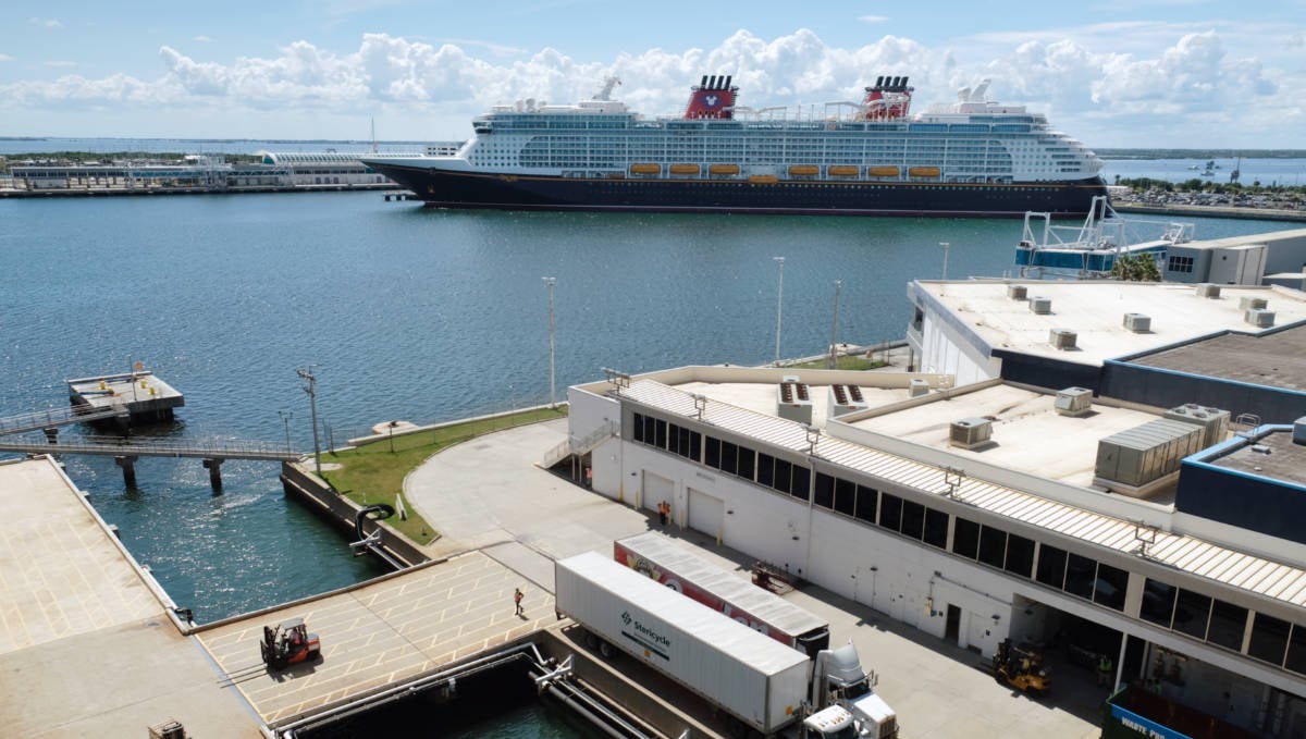 Disney Dream Docked in Port Canaveral, Florida