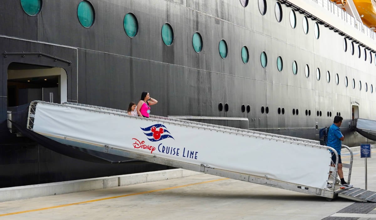 Disney Dream Passengers Heading Ashore in Nassau