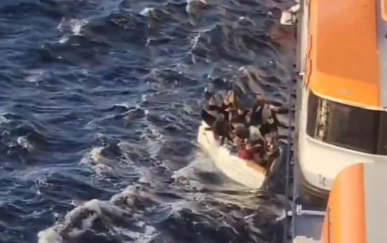 Celebrity Flagship Rescues Refugees from Styrofoam Boat