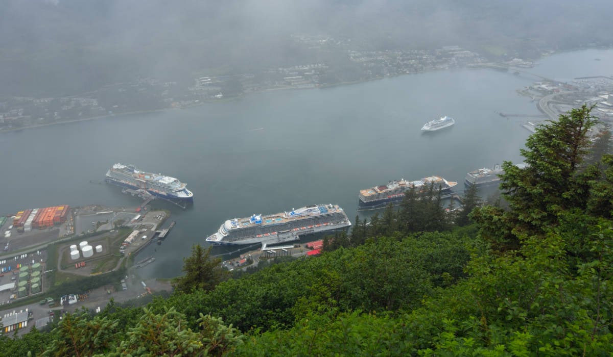 Aerial View of Juneau Cruise Port