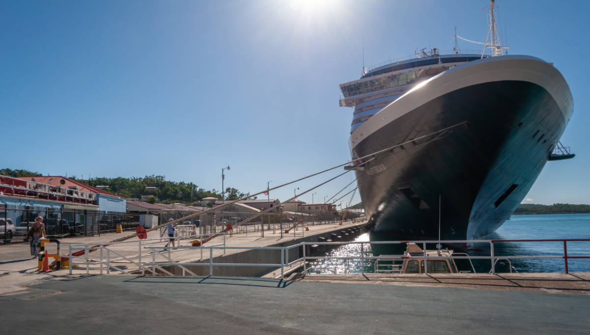 Cruise Ship Docked in St. Thomas, USVI