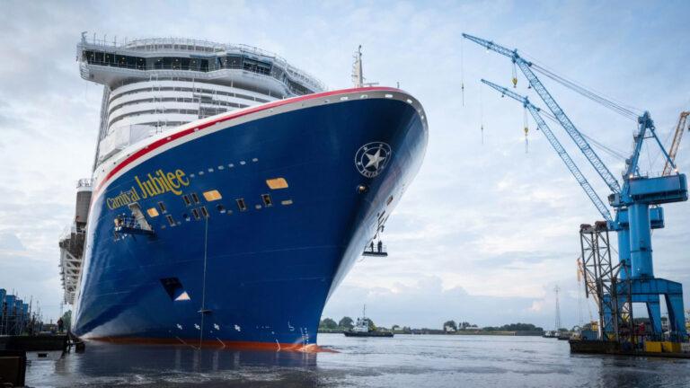 New Carnival Ship Reveals Something New During Float Out