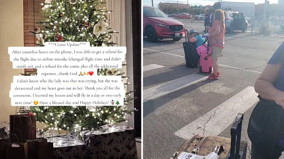 Passenger Cries After Missing Cruise Ship