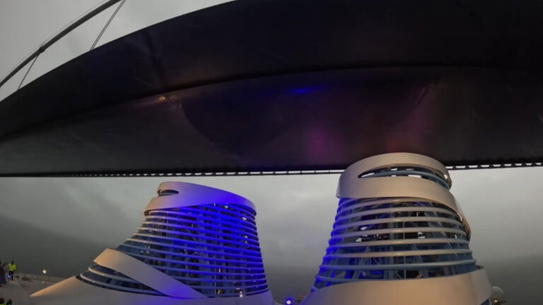 Giant Royal Caribbean Ship Just Clears Bridge on Historic Journey