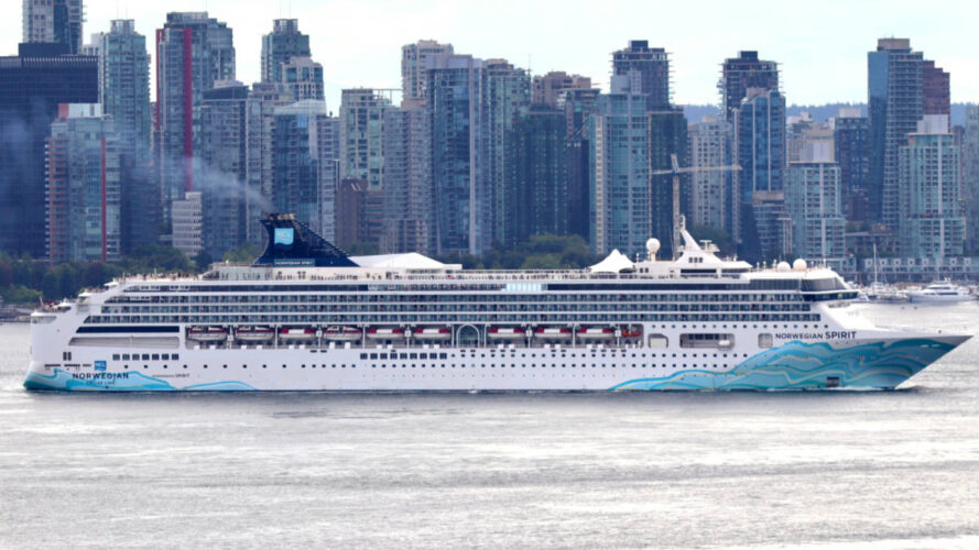 Ship Setting Five Norwegian Cruise Ships Setting Sail in Alaska