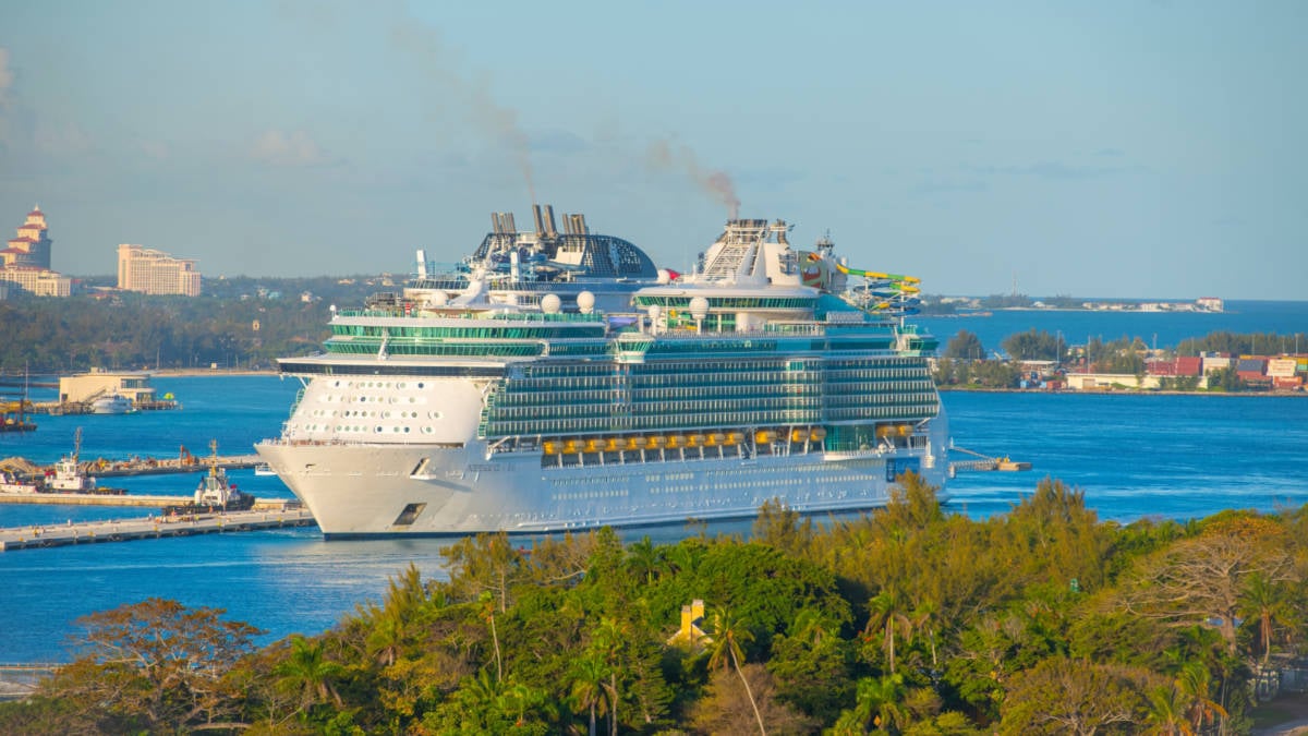 Royal Caribbean Cruise Ship in Nassau, Bahamas