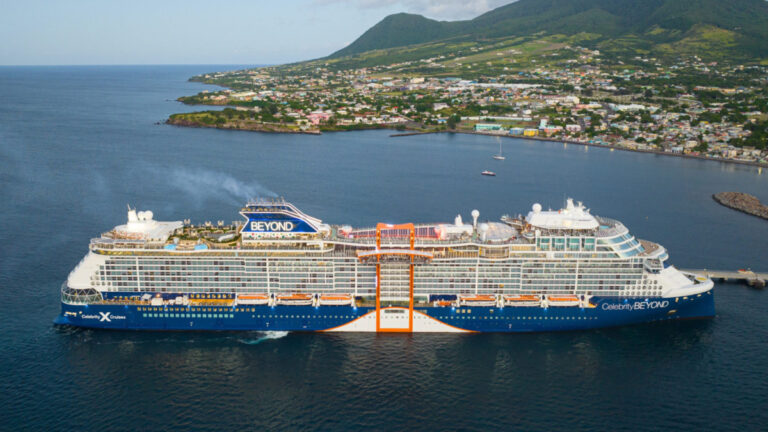 Celebrity Cruise Ship Arrives at Caribbean Island for First Time