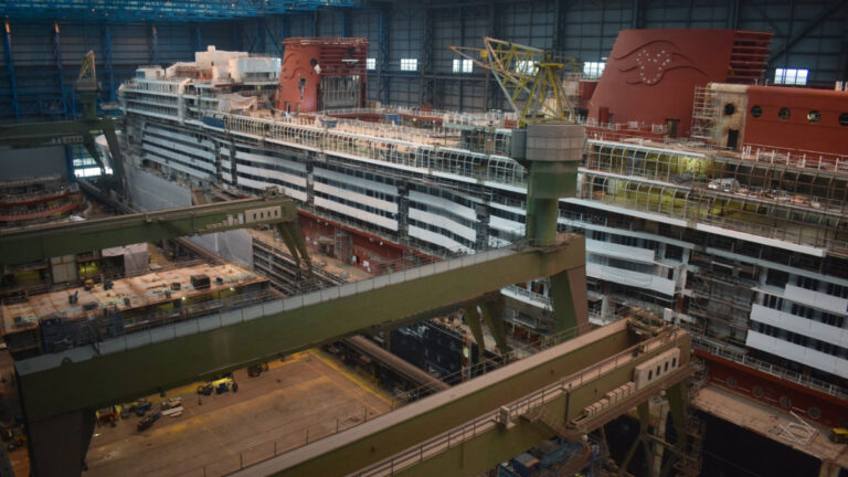 New Disney Cruise Ship Receives Iconic Funnels