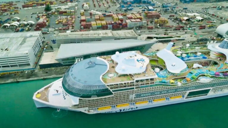 Biggest Cruise Ship in History Arrives in Miami, Florida