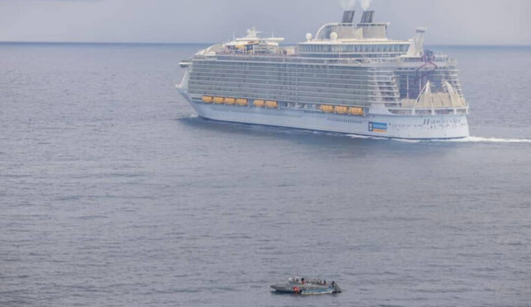 Royal Caribbean Cruise Ship Rescues Six Men and a Dog