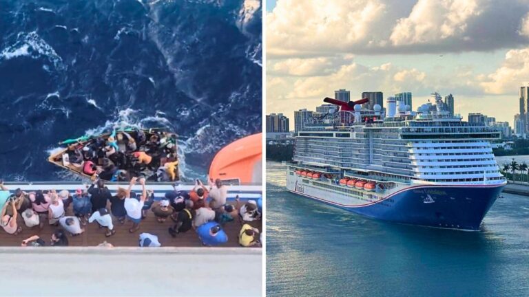 Carnival Cruise Ship Assists a Distressed Boat in the Florida Straits
