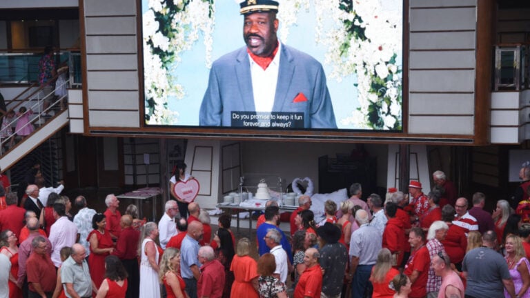Carnival Cruise Guests Take Part in Largest-Ever Vow Renewal at Sea