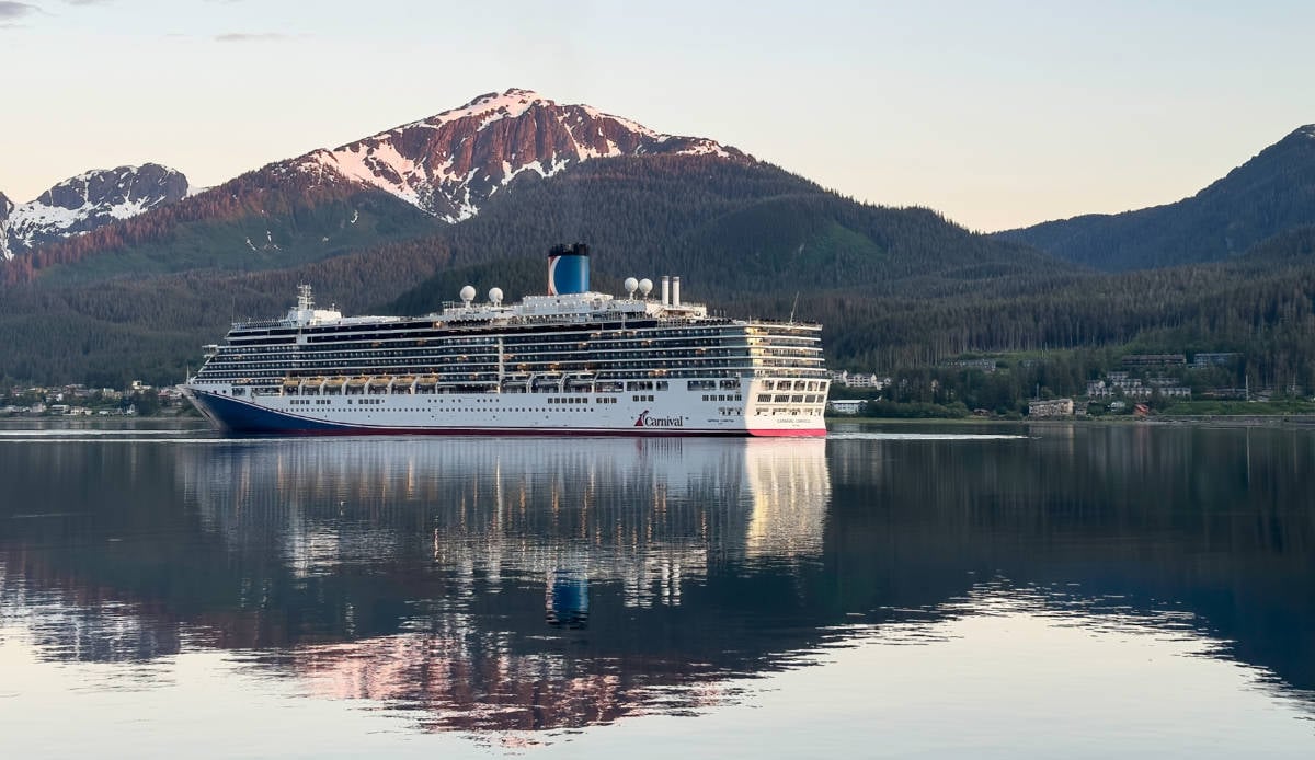 Carnival Ship in Juneau, Alaska