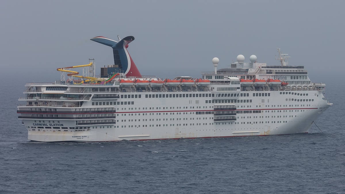 Carnival Elation in Fog