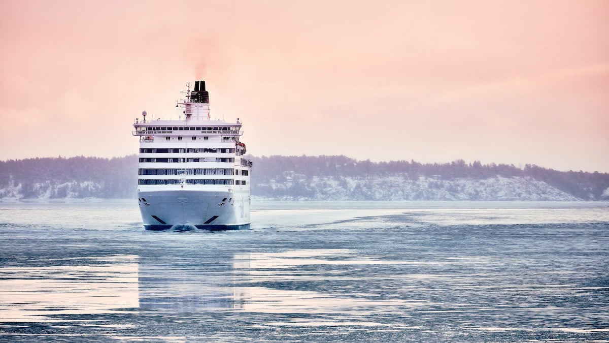 Cruise ship in Stockholm