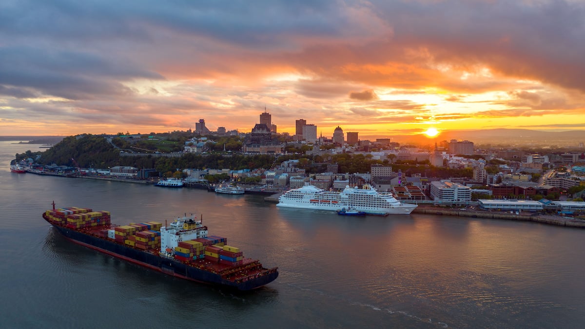 The Saint Lawrence River, Quebec City