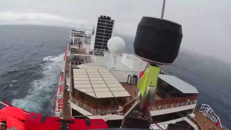 Coast Guard Makes Challenging Airlift From Holland America Ship