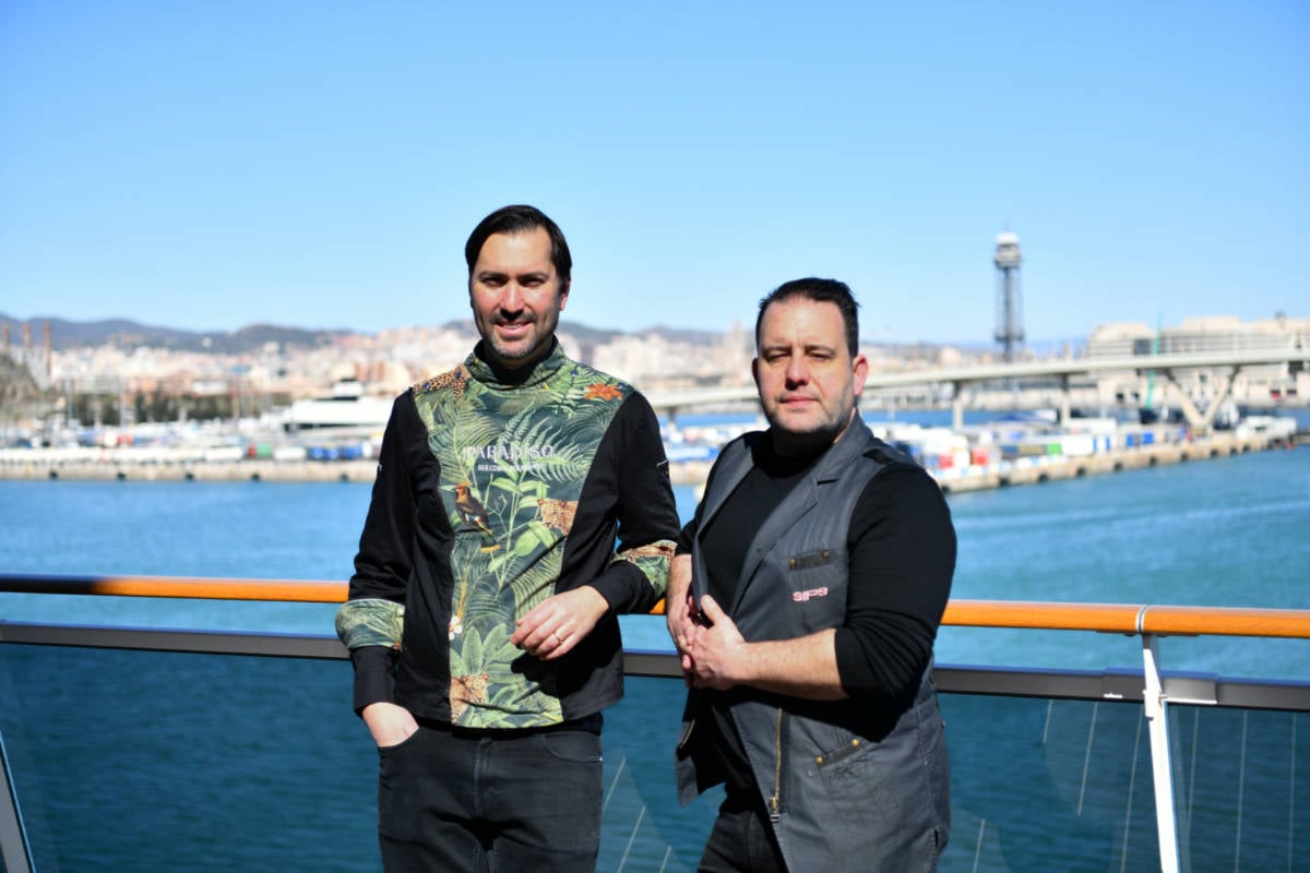 Giacomo Giannotti, owner of Paradioso Barcelona and Marc Álvarez, co-owner of Sips Barcelona