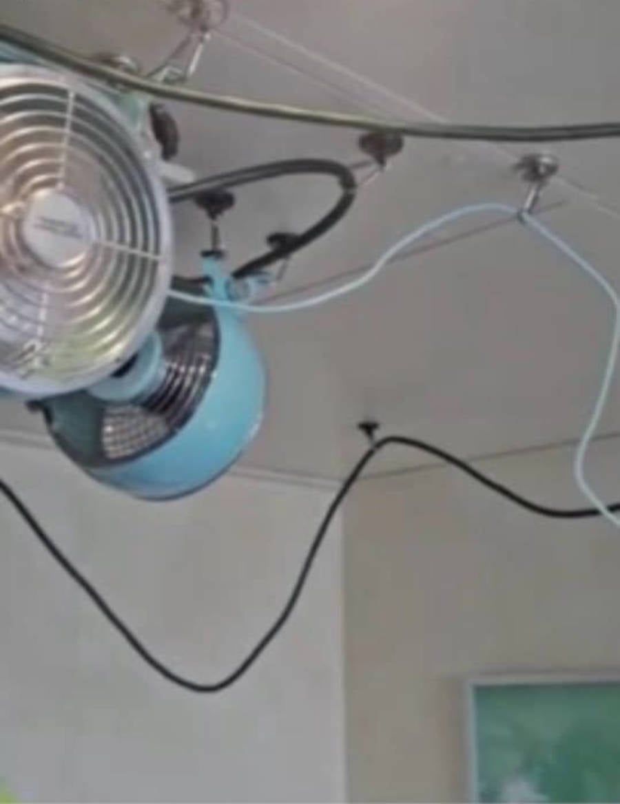 Items Hanging from Carnival Cruise Cabin Ceiling