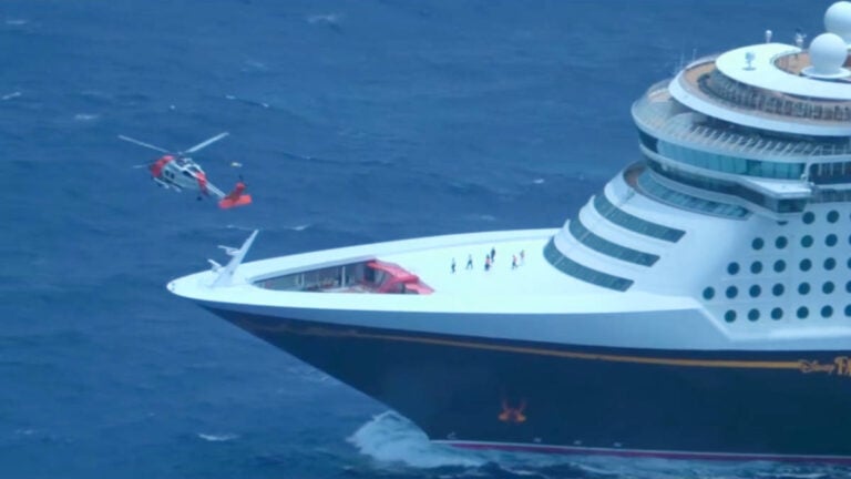 Coast Guard Makes Long Distance Evacuation From Disney Cruise Ship