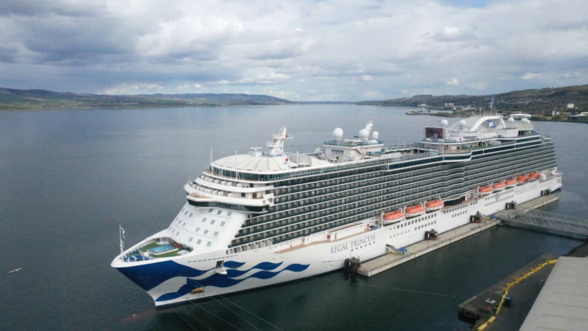 Regal Princess at Greenock Port