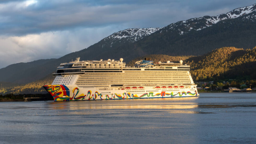 Ship Setting Five Norwegian Cruise Ships Setting Sail in Alaska