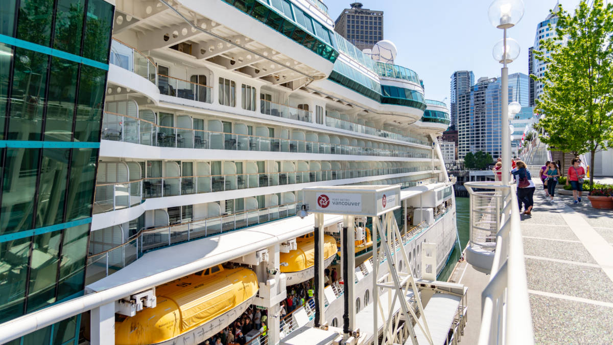 Radiance of the Seas Cruise Ship in Vancouver