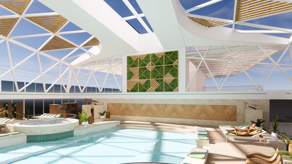 Mien Schiff 7 Indoor Pool rendering
