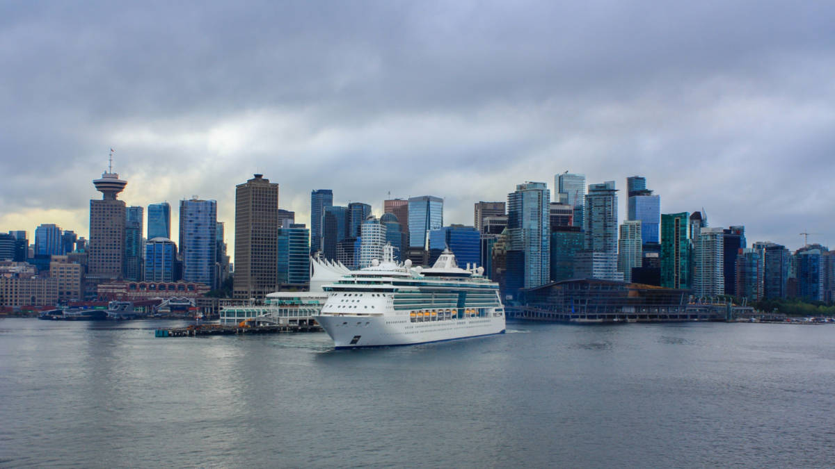 Cruise Ship Docked in Vancouver