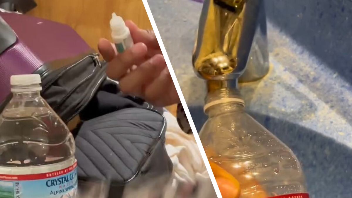 Carnival Cruise Passenger Tampering With Water Bottle