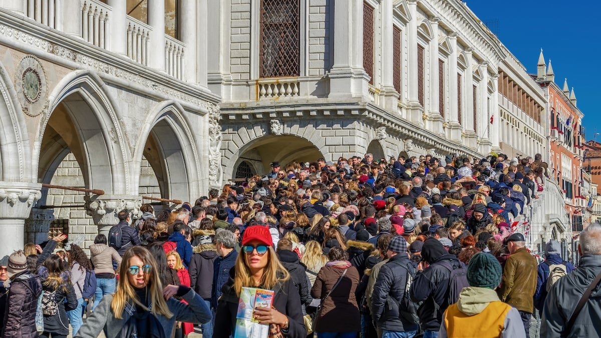 Tourists in Venice
