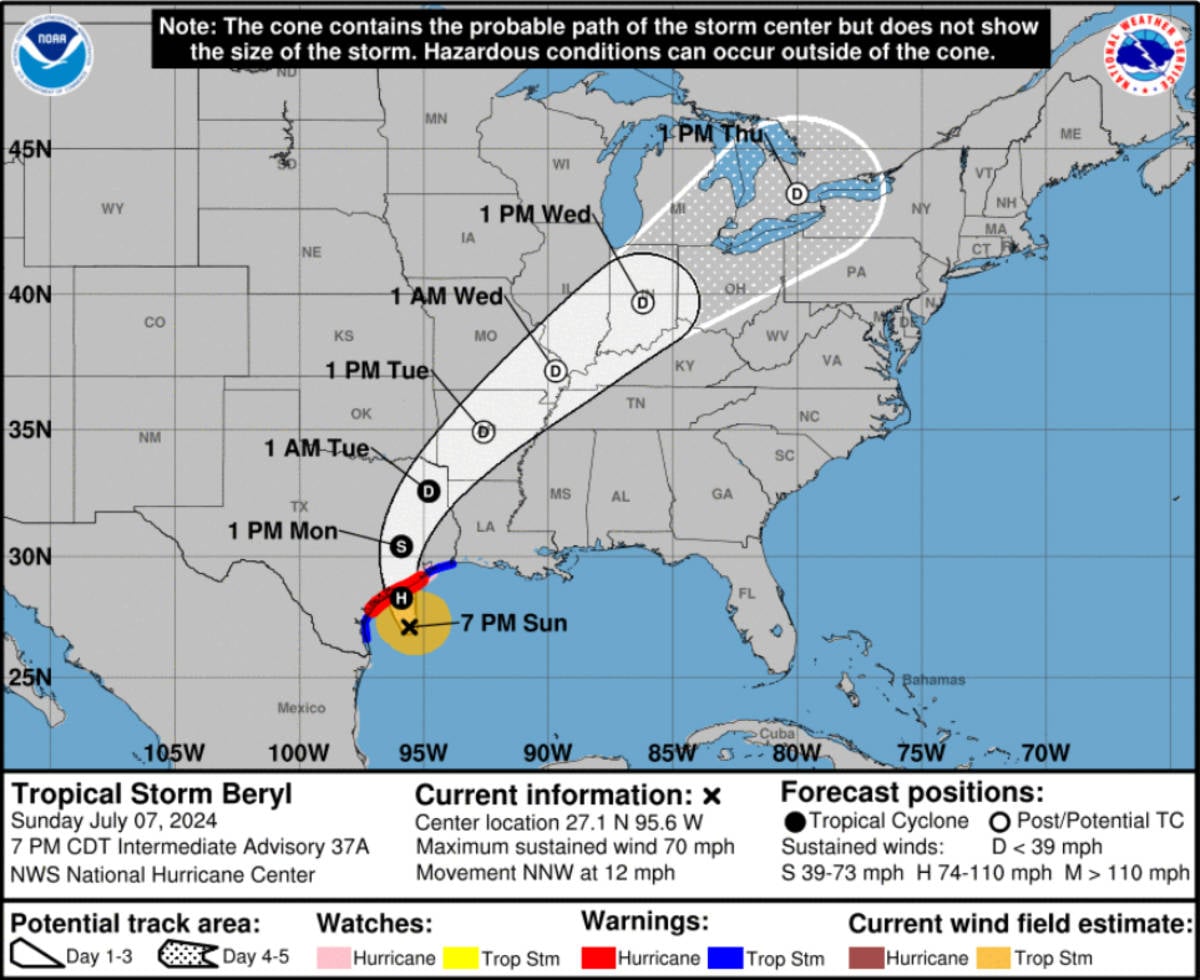 Tropical Storm Beryl