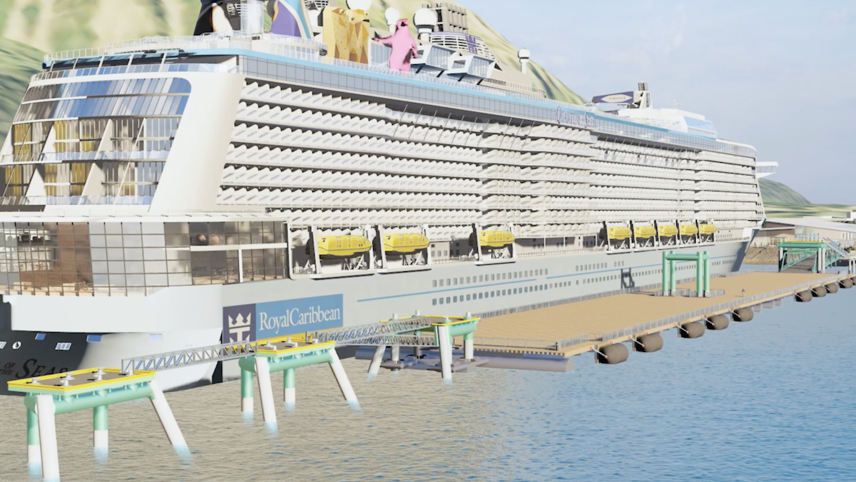 Rendering, Quantum of the Seas at the Port of Tomorrow, Seward Port 