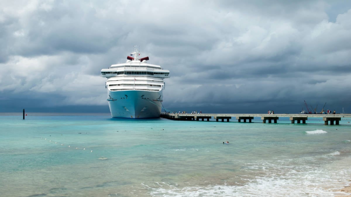 Carnival Cruise Ship Docked in Grand Turk