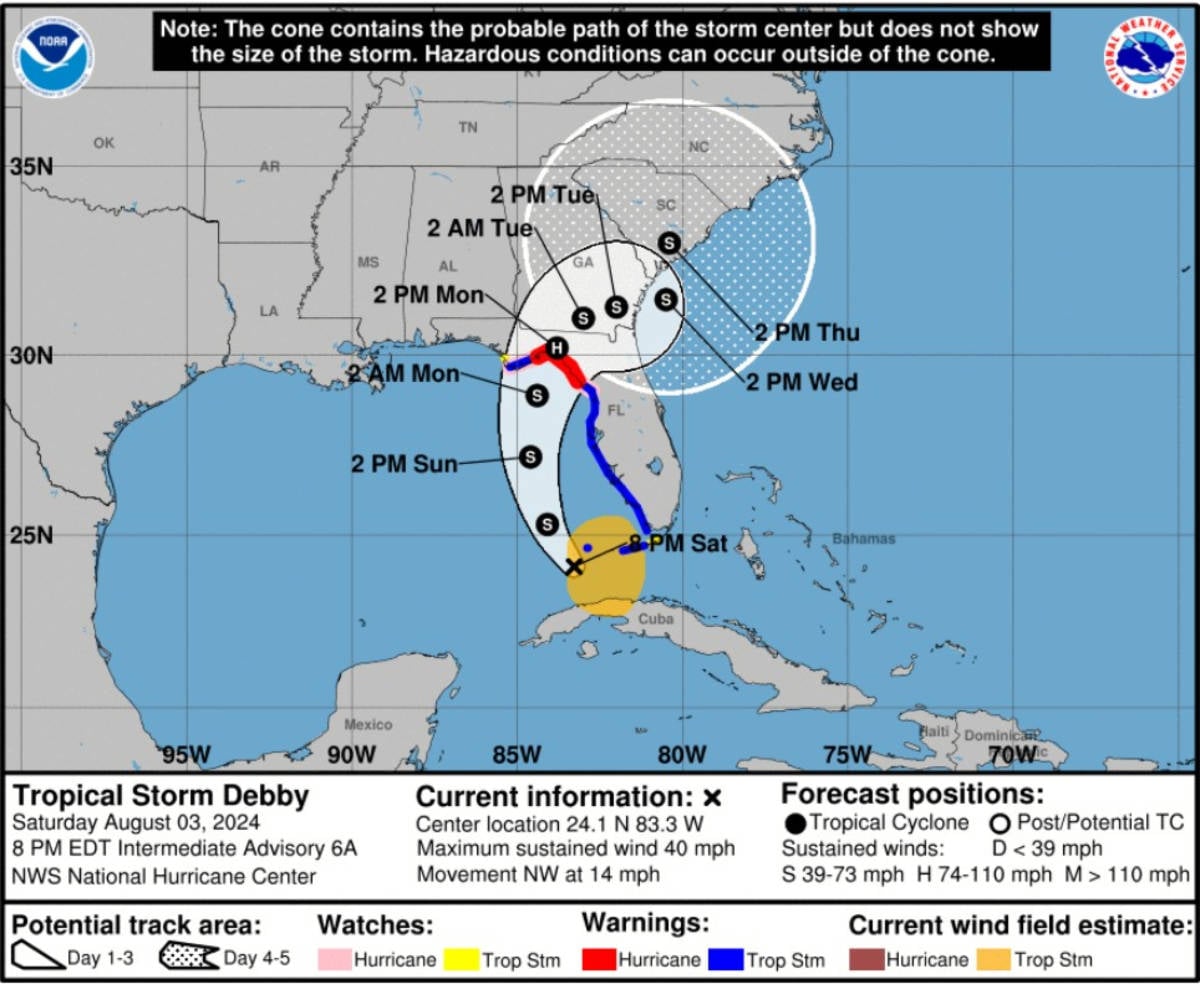 Tropical Storm Debby