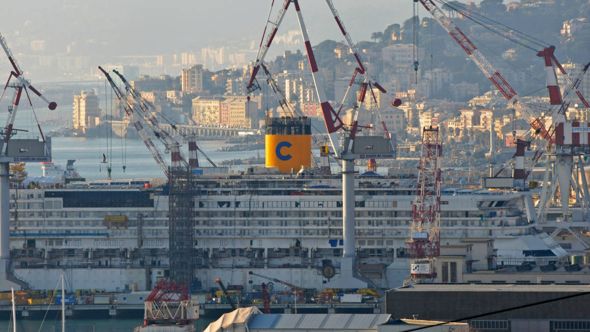 Carnival-Owned Cruise Ship Under Construction at Fincantieri